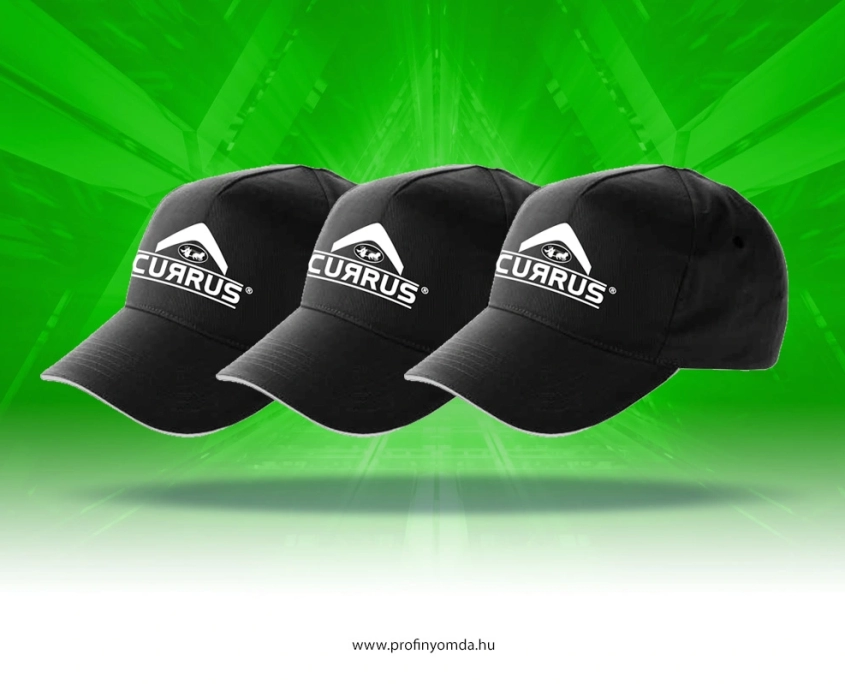 Baseball sapka logózás fekete, céges - CURRUS